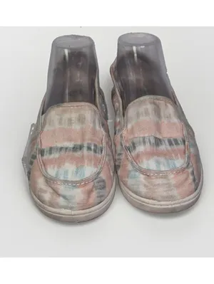 Roxy Size 8 Shoes Women Tie-Dye Multicolor Low Canvas Sneakers Slip-On Boho thumbnail 2