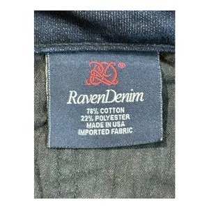 Raven Denim Custom Fit Jeans Womens 29 Dark‎ Blue Straight Leg Made in USA thumbnail 8