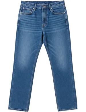 Abercrombie & Fitch Straight Jeans Women Sz 16L Blue Ultra High Rise Stretch thumbnail 1