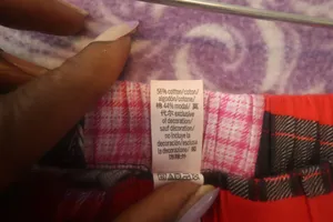 Victoria's Secret modal blend patchwork pj pajamas set in red and black size medium. thumbnail 11