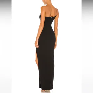 Nookie Lust One Shoulder Gown in Black‎ thumbnail 5