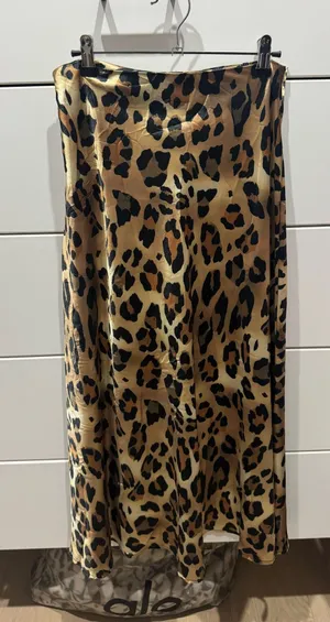 Cheetah silk skirt Multiple thumbnail 1