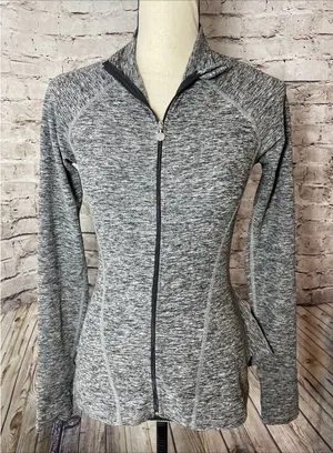 Beyond Yoga Womens Jacket XS‎ Grey Full Zip Stretch Soft Athletic Casual Fall thumbnail 1