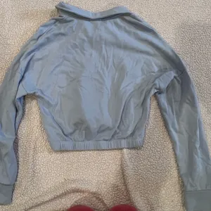 Garage blue half zip sweatshirt thumbnail 4