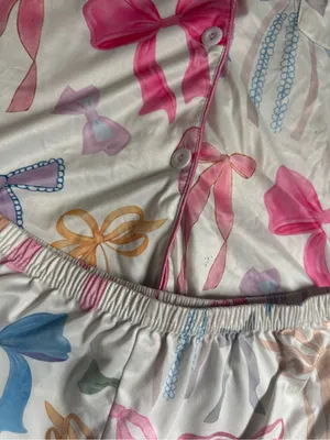 Women’s Pajama Set White Size M thumbnail 2