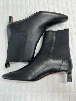 Madewell The Dimes Chelsea Boot Leather in Black Size 9 thumbnail 9