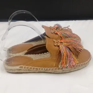 Nine West Women's Tan Shoes/Mules W/ Tassel Sz6.5M SKU3882 thumbnail 4