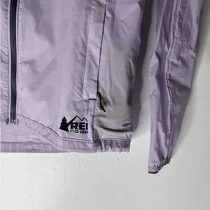 REI Purple Nylon Hooded Zip Windbreaker‎ Jacket XS thumbnail 3