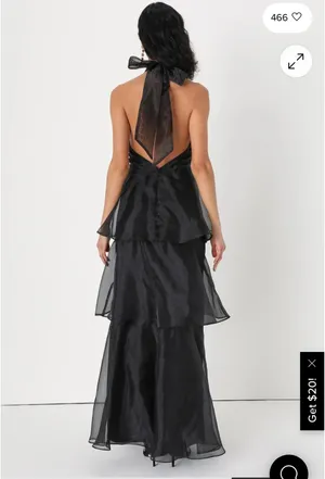 Lulus Black Tiered Dress thumbnail 2