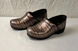 Dansko Women's Clogs Size 39 8.5 Professional Shoes Multicolor Leather Comfort thumbnail 1