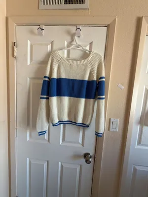 Aeropostale Italia Graphic Knit Sweater White Blue thumbnail 7