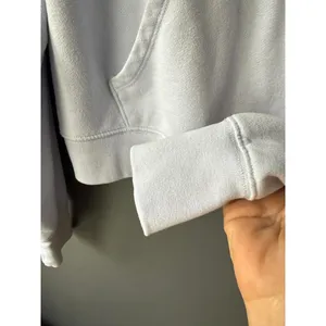 Aerie Light Blue Quarter-Zip Pullover Sweatshirt with Kangaroo Pocket thumbnail 5