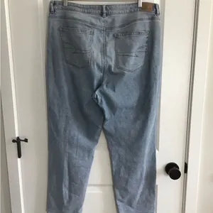 American Eagle Blue Mom Straight Jeans Womens Size 16‎ thumbnail 2