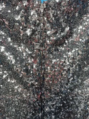 B. Darlin Silver Sequin Mini Dress Size 9/10 thumbnail 8