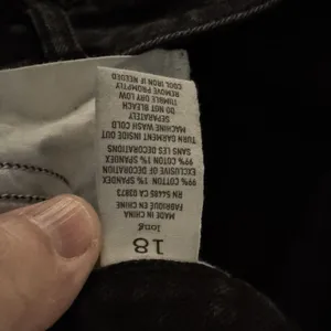 American Eagle outfitters Womens Jeans Straight Stretch Black Mid-Rise 18 Long thumbnail 9