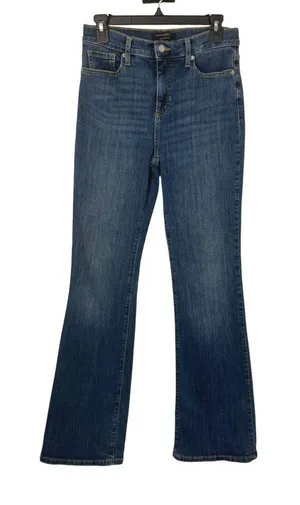 Banana Republic Womens 27/4 High Rise Bootcut Jeans Dark Wash USED thumbnail 1