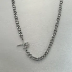 Link Chain Star Necklace for Men Women Streetwear Punk Hip Hop Unisex Style thumbnail 2