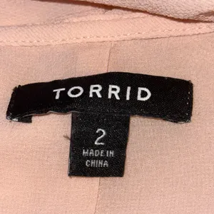 Torrid pale pink waterfall cardigan blouse thumbnail 6