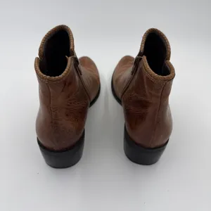 Matisse Merge Mid Top Bootie‎ Brown Distressed Burnished Leather Size 8 thumbnail 3