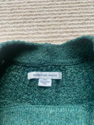 Sweater Women’s Green Stretchy Slouchy Comfy thumbnail 4