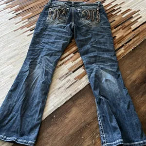 Miss Me Blue Flare Wide Leg Jeans thumbnail 2