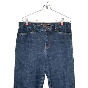 Lauren Jeans Co. Women's Jeans Classic Mid-Calf Cropped High-Rise‎ Denim Blue 32 thumbnail 4