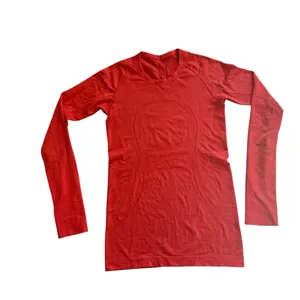 Lululemon swiftly tech orange 2.0 long sleeve shirt size 6 thumbnail 2