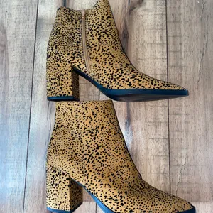 leopard print booties thumbnail 2