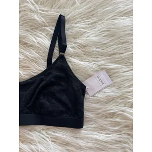 Auden Lace Lightly Lined Scoop Neck Bralette Black Size Medium thumbnail 3