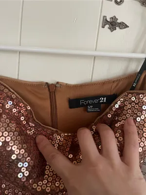 Forever 21 Bronze Sequin Strapless Mini Dress thumbnail 5
