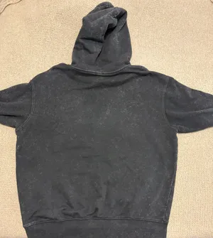 Nike Women's Grey/Black Acid Wash Hoodie thumbnail 3