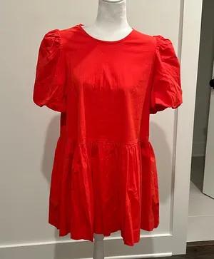NWT TCEC Red Dress Sz L thumbnail 1