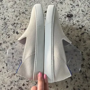 Rothy's The Sneaker Women 8.5 Sand Tan Minimalist Slip On Sustainable Shoes thumbnail 6
