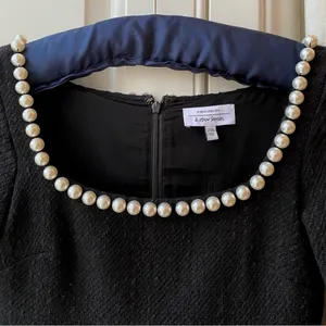 Pearl Embellished Neckline Mini Dress thumbnail 7