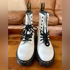 DR. MARTENS White Combat Boots thumbnail 6