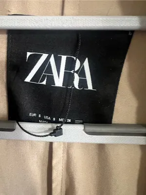 Zara Women's Beige Long Trench Coat thumbnail 3