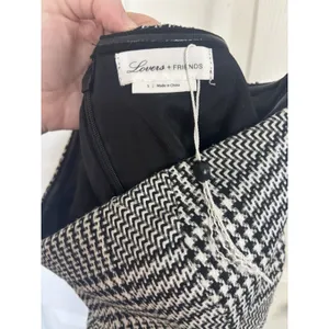 NWOT Lovers Friends Strapless Tweed Houndstooth Tube Top Small Revolve thumbnail 4