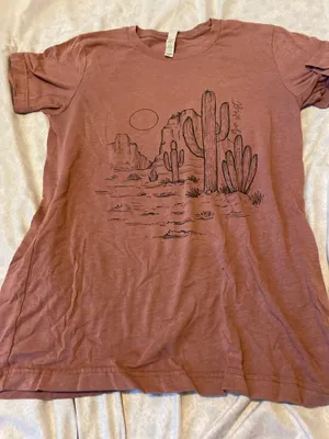 Go west green pink tshirt thumbnail 3