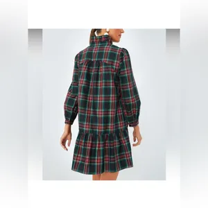 Tuckernuck Palmerston Dress S | Highland Tartan Holiday Midi Retail$228 NWT thumbnail 6