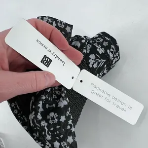 Laundry By Design Packable Wide Brim‎ Visor Hat Black Floral Trim Travel NWT thumbnail 10
