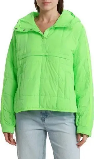 Neon green FP Movement Packable Pippa Puffer Pullover thumbnail 2