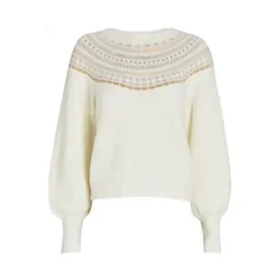 INTERMIX Ari Nordic Wool-Blend Sweater Small Cozy Christmas Fairisle Warm Winter thumbnail 4