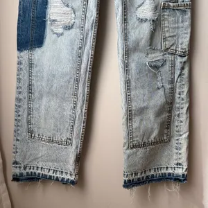 Revice Denim Manhattan / Greenwich Village Patchwork Raw Hem Acid Wash Y2K Jeans thumbnail 7