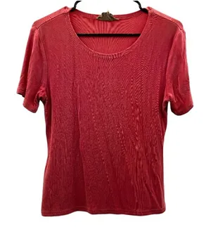 Double D Ranch Coral Pink Short Sleeve Basic Tee Shirt Size XS‎ thumbnail 1