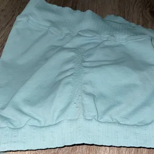 Free People Movement Good Karma Light Blue Short Shorts Size Extra Large thumbnail 10