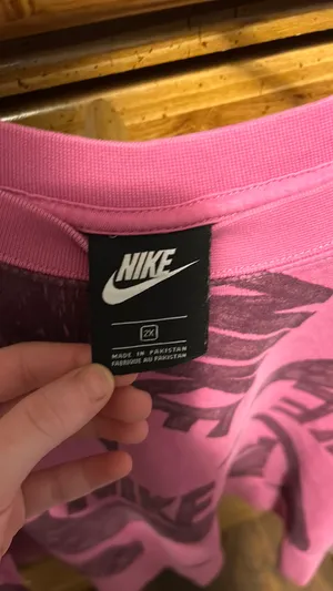 Nike Pink Crew Neck Lightweight Sweatshirt thumbnail 4