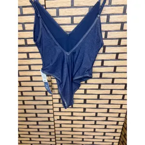 American Eagle Denim‎ Blue One Piece Cheeky Swimsuit Size Small thumbnail 5