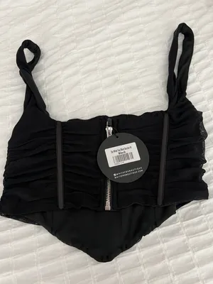 White Fox Boutique *NEW WITH TAGS* Do What You Want Bustier Black thumbnail 2