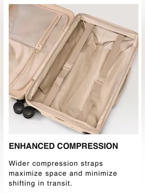 BEIS Beige Carry-On, Beige Belt Bag & Burgundy Suitcase Cover thumbnail 13
