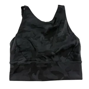 Lululemon Black Camo Stronger As One Long Line Bra Size 4 thumbnail 2